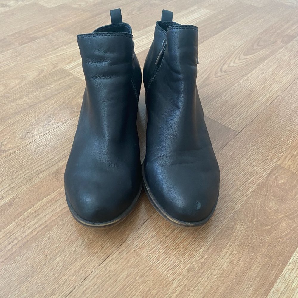 Lucky Brand Women's Basel Leather Booties Black Size 9 - Picture 5 of 8